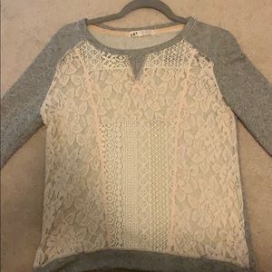 Jolt lace sweatshirt